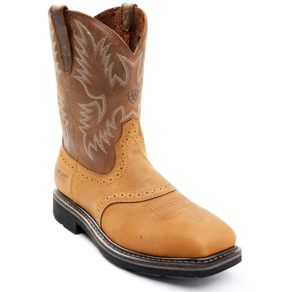 Ariat® (Men's 13 D) Sierra™ Saddle Western Steel Toe EH SR Work Boots - $200